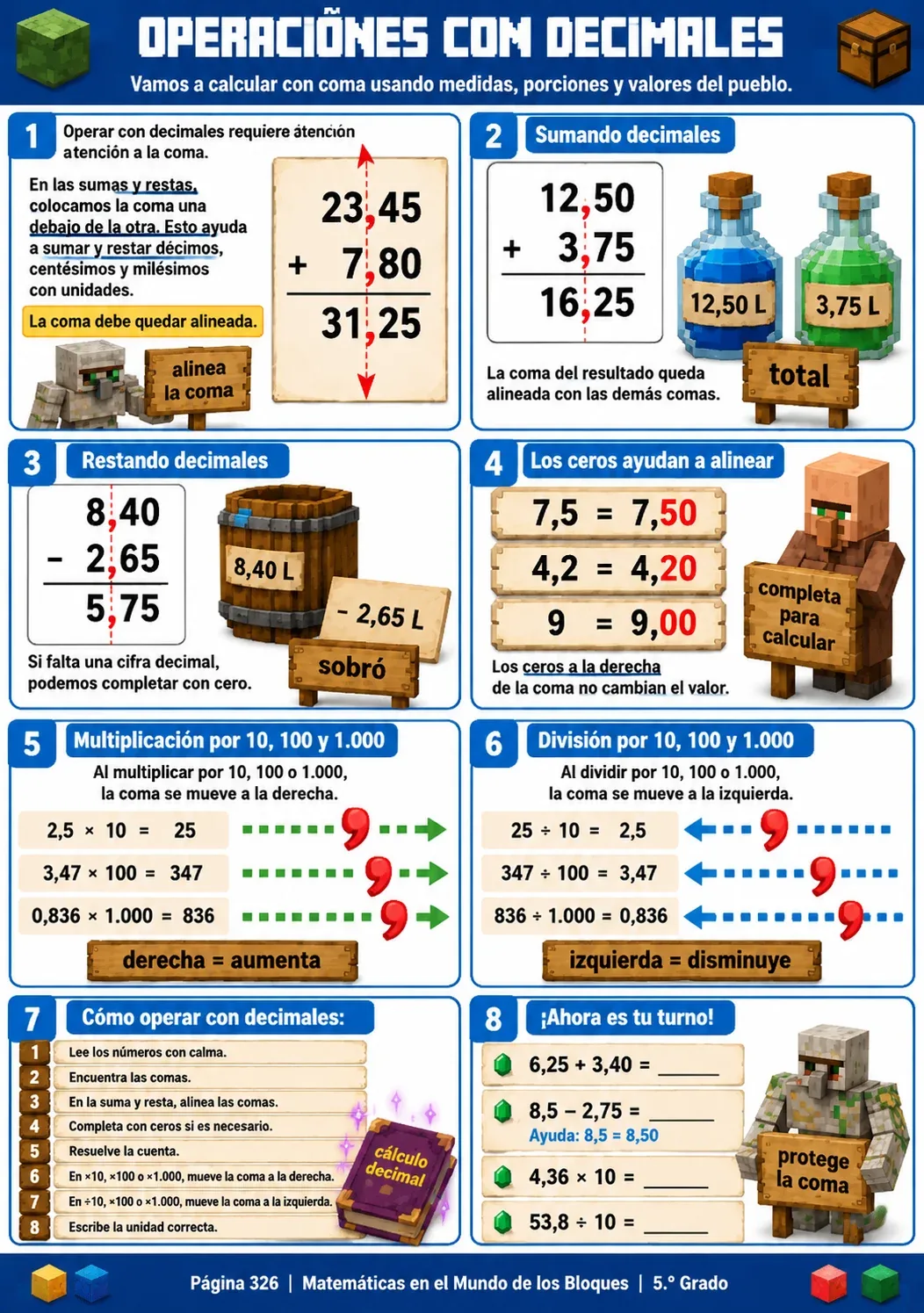Ejercicio de quinto grado